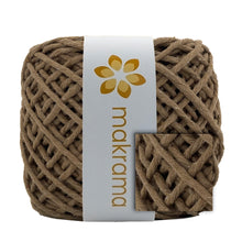 Cargar imagen en el visor de la galería, Hilaza Algodón 4mm Makrama 500gr Café Capuchino