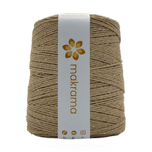 Cargar imagen en el visor de la galería, Cuerda Algodón 2mm Makrama 1kg Café Caramelo