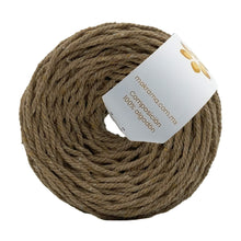 Cargar imagen en el visor de la galería, Cuerda Algodón Mini 2mm Makrama 150gr Café Caramelo