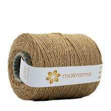 Cargar imagen en el visor de la galería, Hilaza Algodón 3mm Makrama 1kg Café Caramelo