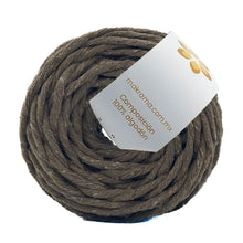Cargar imagen en el visor de la galería, Hilaza Algodón Mini 3mm Makrama 150gr Café Medio
