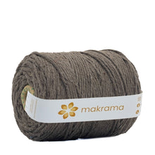 Cargar imagen en el visor de la galería, Hilaza Algodón 3mm Makrama 1kg Café Moca