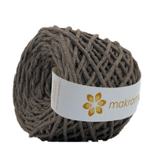 Cargar imagen en el visor de la galería, Hilaza Algodón 4mm Makrama 500gr Café Moca
