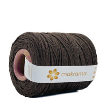 Cargar imagen en el visor de la galería, Cuerda Algodón 2mm Makrama 1kg Café Tabaco