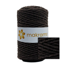 Cargar imagen en el visor de la galería, Cuerda Algodón 2mm Makrama 500gr Café Tabaco