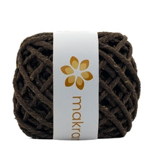 Cargar imagen en el visor de la galería, Hilaza Algodón Mini 3mm Makrama 150gr Café Tabaco