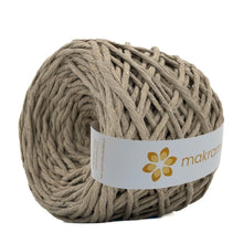Cargar imagen en el visor de la galería, Hilaza Algodón 4mm Makrama 500gr Caqui