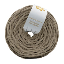 Cargar imagen en el visor de la galería, Hilaza Algodón 4mm Makrama 500gr Caqui