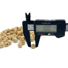 Cargar imagen en el visor de la galería, Cuentas Artesanales de Madera Makrama 10mm 100pz