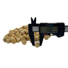 Cargar imagen en el visor de la galería, Cuentas Artesanales de Madera Makrama 13mm 100pz