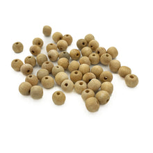 Cargar imagen en el visor de la galería, Cuentas Artesanales de Madera Makrama 13mm 50pz