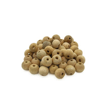 Cargar imagen en el visor de la galería, Cuentas Artesanales de Madera Makrama 13mm 50pz