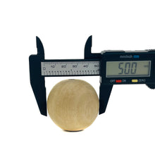 Cargar imagen en el visor de la galería, Cuentas Artesanales de Madera Makrama 50mm 10pz