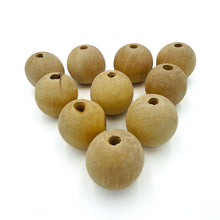Cargar imagen en el visor de la galería, Cuentas Artesanales de Madera Makrama 50mm 10pz
