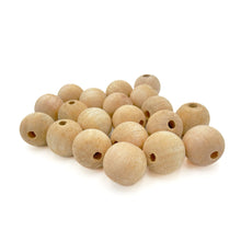 Cargar imagen en el visor de la galería, Cuentas Artesanales de Madera Makrama 30mm 20pz
