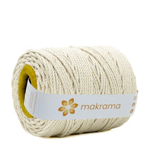 Cargar imagen en el visor de la galería, Cuerda Algodón 3mm Makrama 1kg Crudo