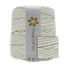 Cargar imagen en el visor de la galería, Cuerda Algodón 4mm Makrama 1kg Crudo (3 cabos)
