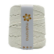 Cargar imagen en el visor de la galería, Cuerda Algodón 4mm Makrama 1kg Crudo (3 cabos)