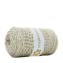 Cargar imagen en el visor de la galería, Cuerda Algodón 2mm Makrama 500gr Crudo