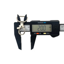 Cargar imagen en el visor de la galería, Gancho Llavero Makrama Plateado 20mm 10pz