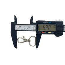 Cargar imagen en el visor de la galería, Gancho Llavero Makrama Plateado 20mm 20pz