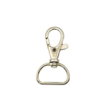Cargar imagen en el visor de la galería, Gancho Llavero Makrama Plateado 20mm 20pz