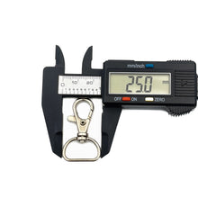 Cargar imagen en el visor de la galería, Gancho Llavero Makrama Plateado 20mm 20pz