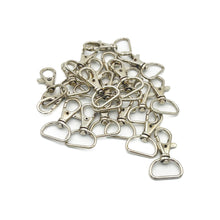 Cargar imagen en el visor de la galería, Gancho Llavero Makrama Plateado 20mm 20pz