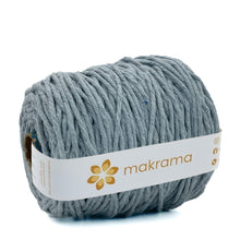 Cargar imagen en el visor de la galería, Hilaza Algodón 4mm Makrama 1kg Gris Ártico