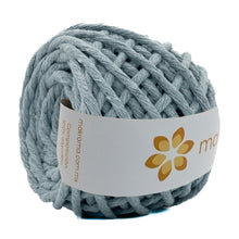 Cargar imagen en el visor de la galería, Hilaza Algodón Mini 4mm Makrama 150gr Gris Ártico