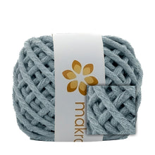 Cargar imagen en el visor de la galería, Hilaza Algodón Mini 4mm Makrama 150gr Gris Ártico