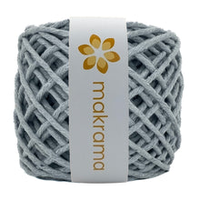 Cargar imagen en el visor de la galería, Hilaza Algodón 4mm Makrama 500gr Gris Ártico