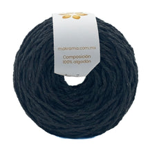 Cargar imagen en el visor de la galería, Cuerda Algodón Mini 2mm Makrama 150gr Gris Carbón