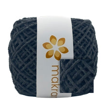 Cargar imagen en el visor de la galería, Cuerda Algodón Mini 2mm Makrama 150gr Gris Carbón