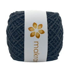 Cargar imagen en el visor de la galería, Cuerda Algodón Mini 2mm Makrama 150gr Gris Carbón