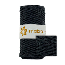 Cargar imagen en el visor de la galería, Cuerda Algodón 2mm Makrama 100m Gris Carbón