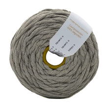 Cargar imagen en el visor de la galería, Hilaza Algodón 4mm Makrama 1kg Gris Claro