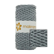 Cargar imagen en el visor de la galería, Cuerda Algodón 2mm Makrama 100m Gris Denim