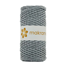 Cargar imagen en el visor de la galería, Cuerda Algodón 2mm Makrama 100m Gris Denim