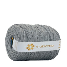 Cargar imagen en el visor de la galería, Hilaza Algodón 3mm Makrama 1kg Gris Denim