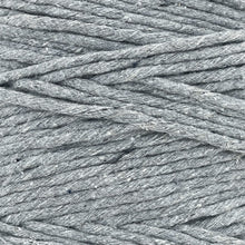 Cargar imagen en el visor de la galería, Hilaza Algodón 3mm Makrama 1kg Gris Denim