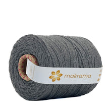 Cargar imagen en el visor de la galería, Cuerda Algodón 2mm Makrama 1kg Gris Oscuro
