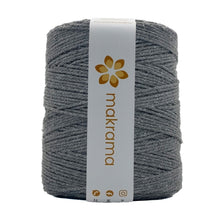 Cargar imagen en el visor de la galería, Cuerda Algodón 2mm Makrama 1kg Gris Oscuro