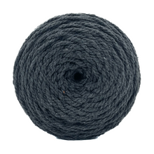 Cargar imagen en el visor de la galería, Cuerda Algodón 2mm Makrama 500gr Gris Oscuro