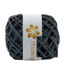 Cargar imagen en el visor de la galería, Cuerda Algodón Mini 2mm Makrama 150gr Gris Oscuro