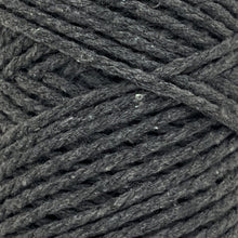 Cargar imagen en el visor de la galería, Cuerda Algodón 2mm Makrama 100m Gris Oscuro