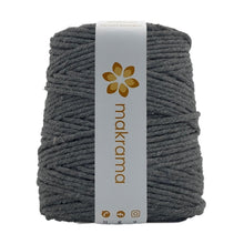 Cargar imagen en el visor de la galería, Hilaza Algodón 3mm Makrama 1kg Gris Oscuro