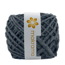Cargar imagen en el visor de la galería, Hilaza Algodón 3mm Makrama 100m Gris Oscuro