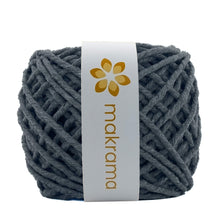 Cargar imagen en el visor de la galería, Hilaza Algodón 3mm Makrama 100m Gris Oscuro