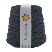 Cargar imagen en el visor de la galería, Hilaza Algodón 4mm Makrama 1kg Gris Oscuro